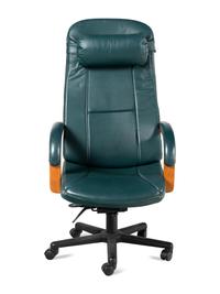 A Leather Office Chair and Desk Mat