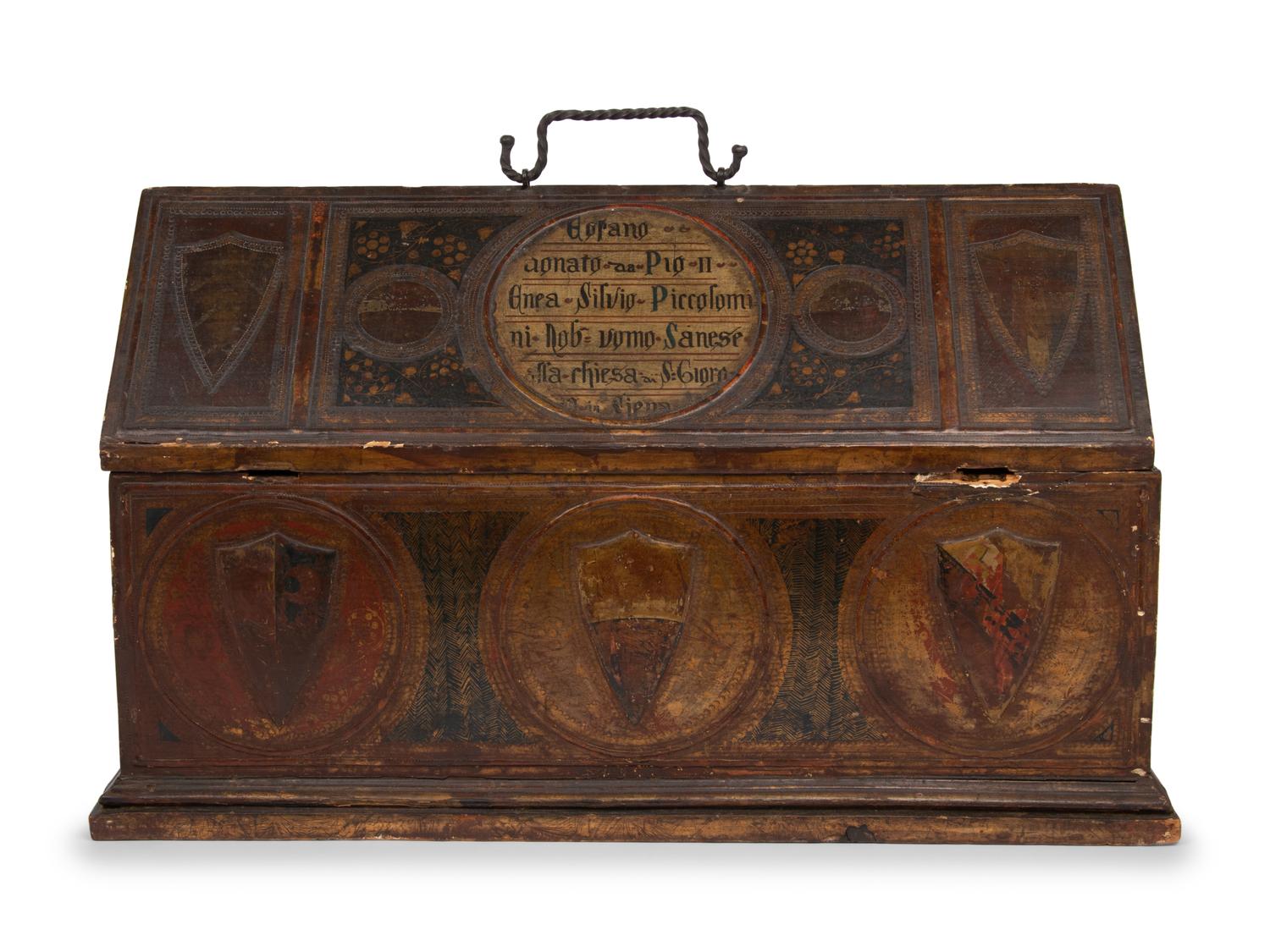 A Gothic Revival Painted Chest