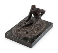 Two Patinated Bronze Figures, One by Carl Kauba