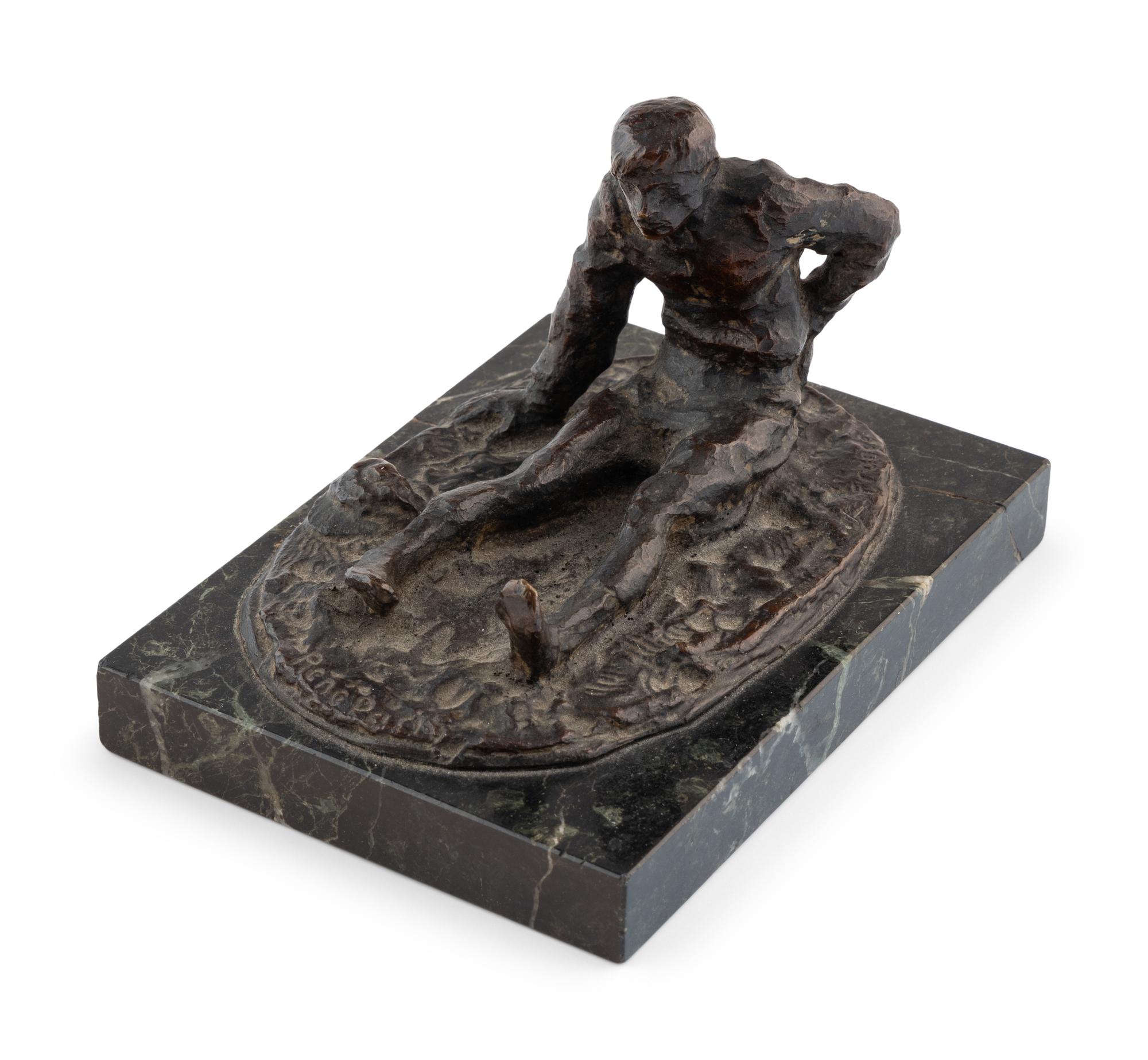 Two Patinated Bronze Figures, One by Carl Kauba