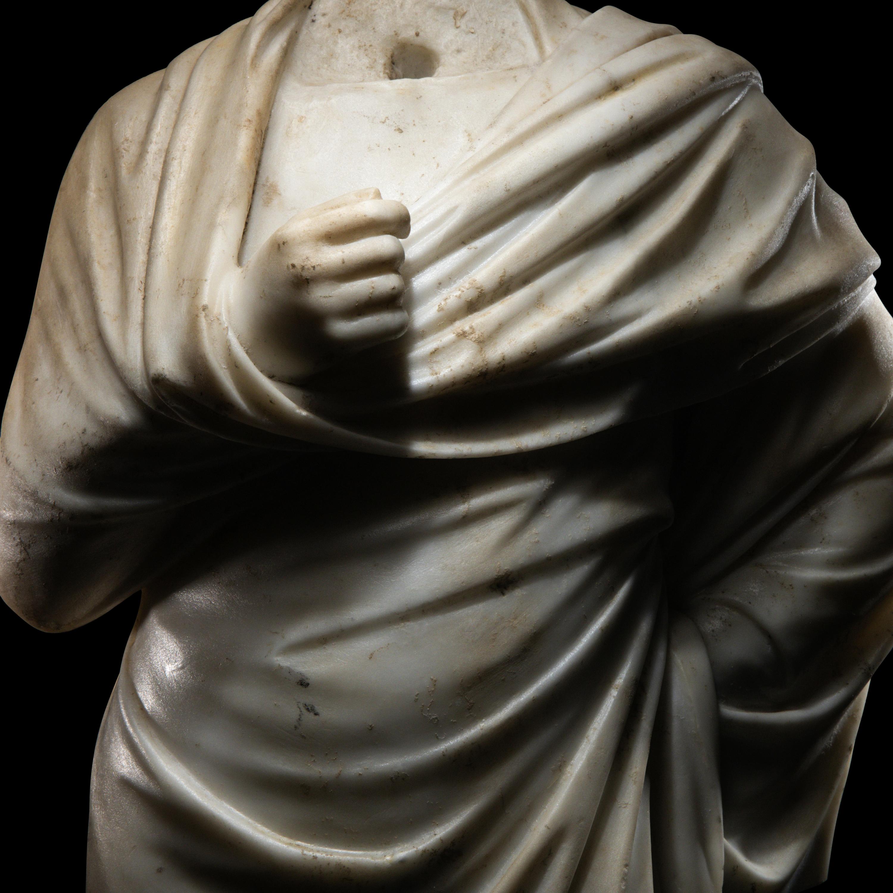 A Roman Marble Draped Torso
