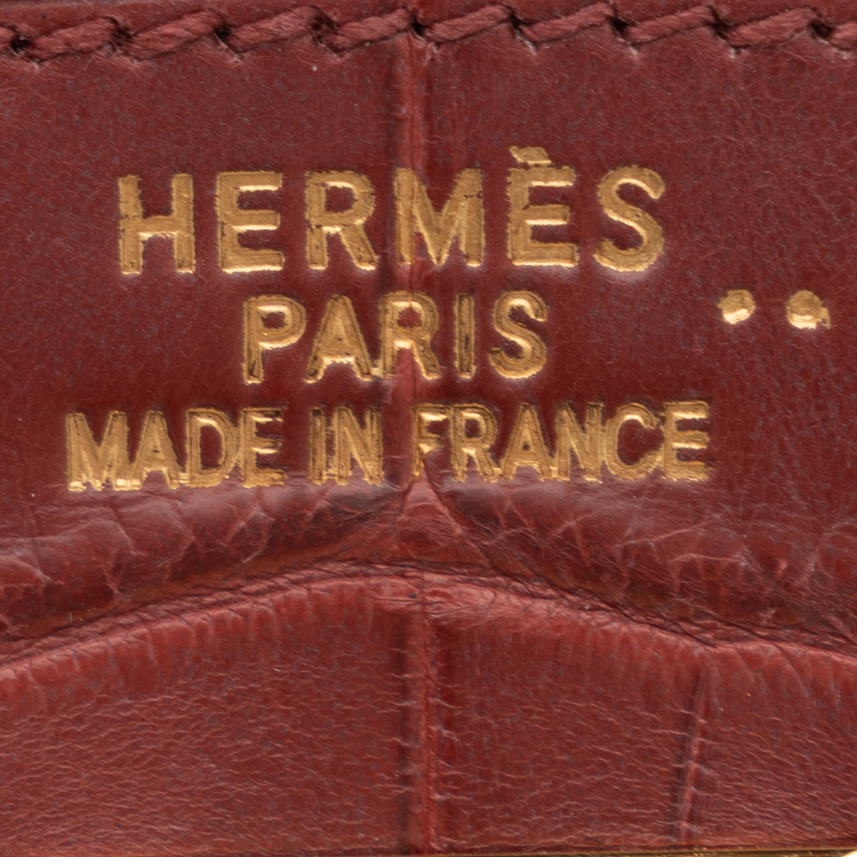 Hermès, Birkin 30 in Burgundy Crocodile