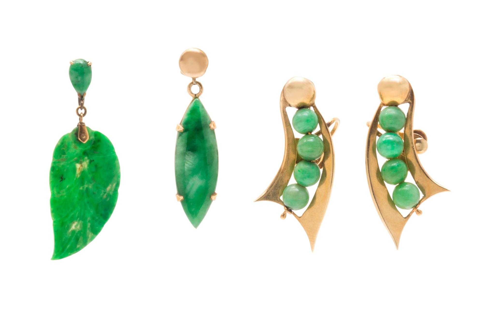 GOLD AND JADEITE JADE JEWELRY