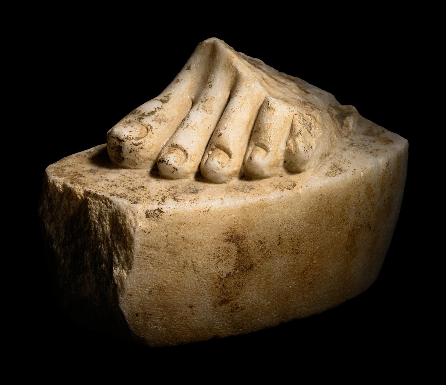 A Roman Marble Fragment of a Left Foot