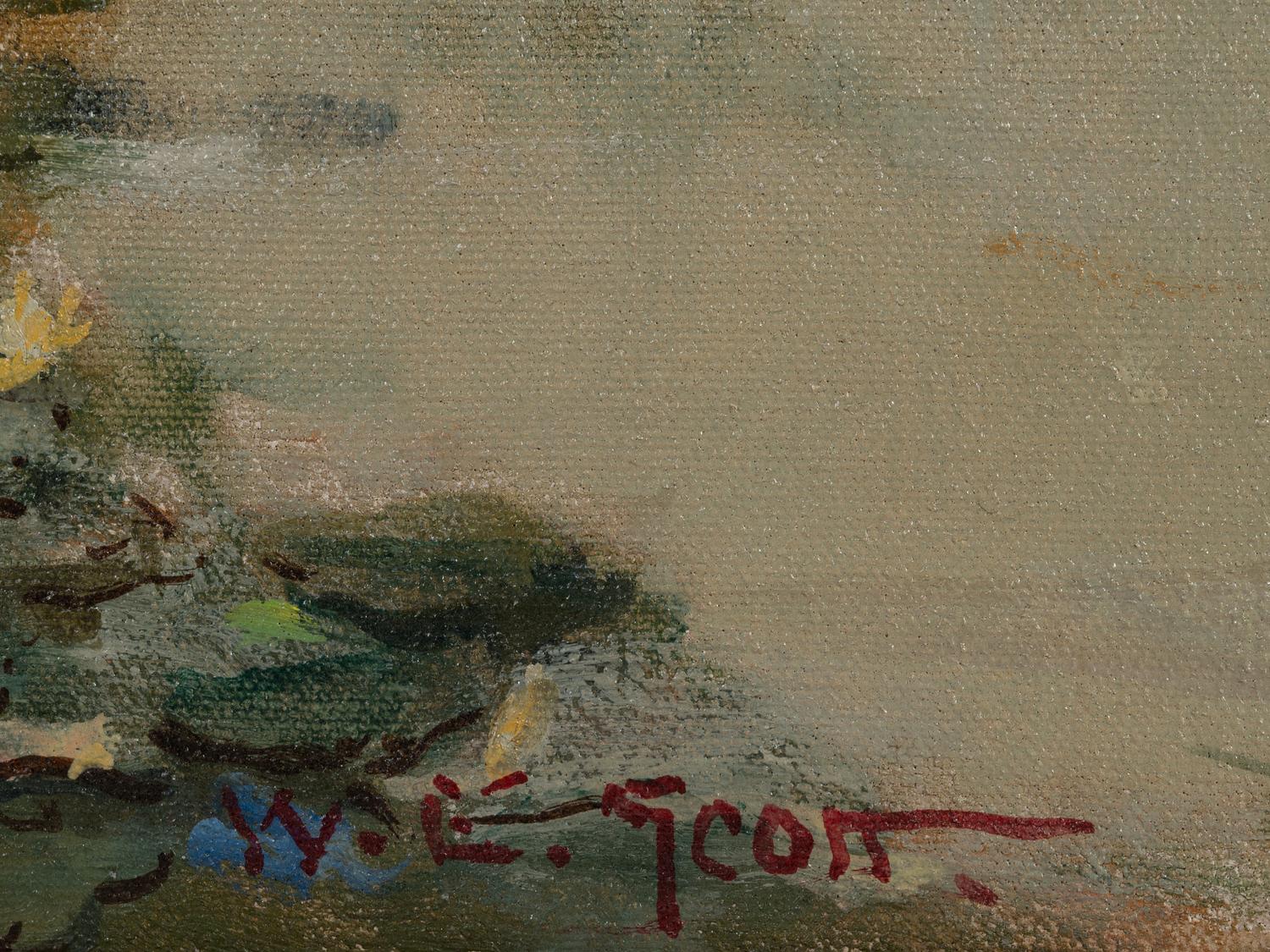 Couple Boating on a Country Lake