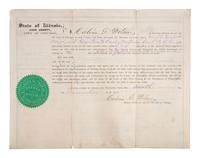 [CHICAGO]. A group of documents signed by Chicago mayors, including Joseph MEDILL, John WENTWORTH, James H. WOODWORTH, Anton J. CERMAK, William Hale THOMPSON, and the Mayors DALEY.
