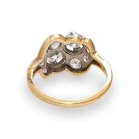 BICOLOR GOLD AND DIAMOND RING
