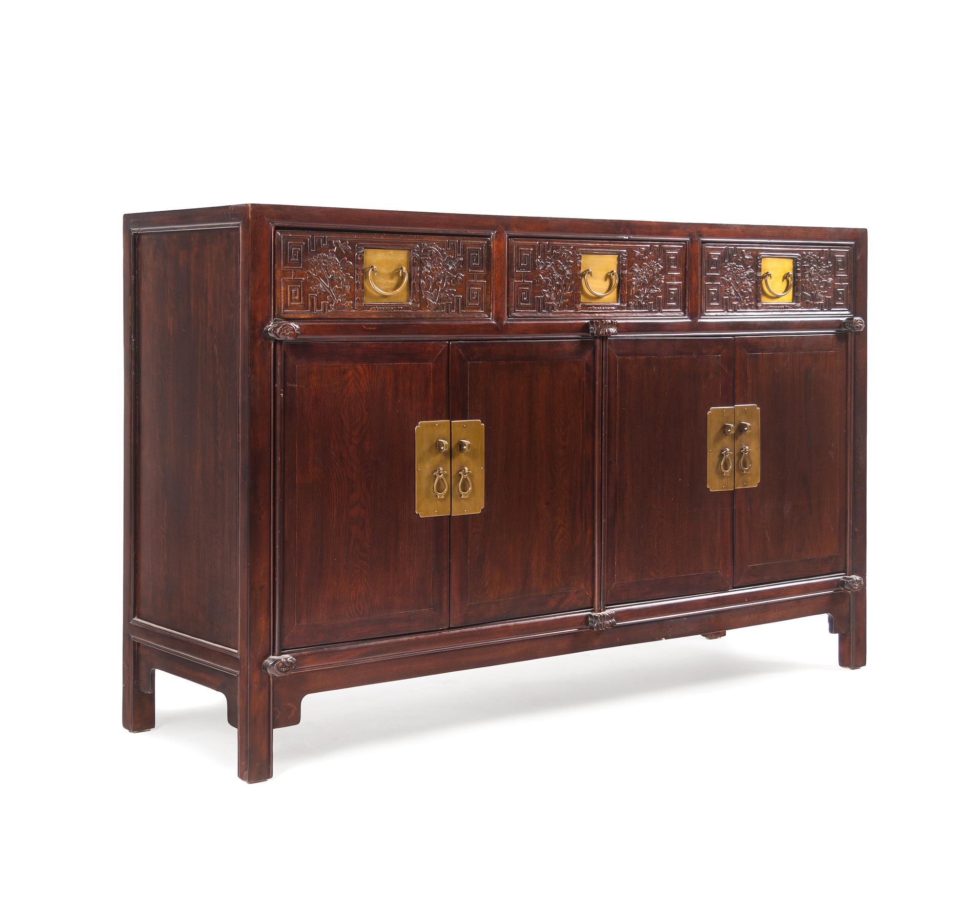A Large Chinese Rosewood Cabinet