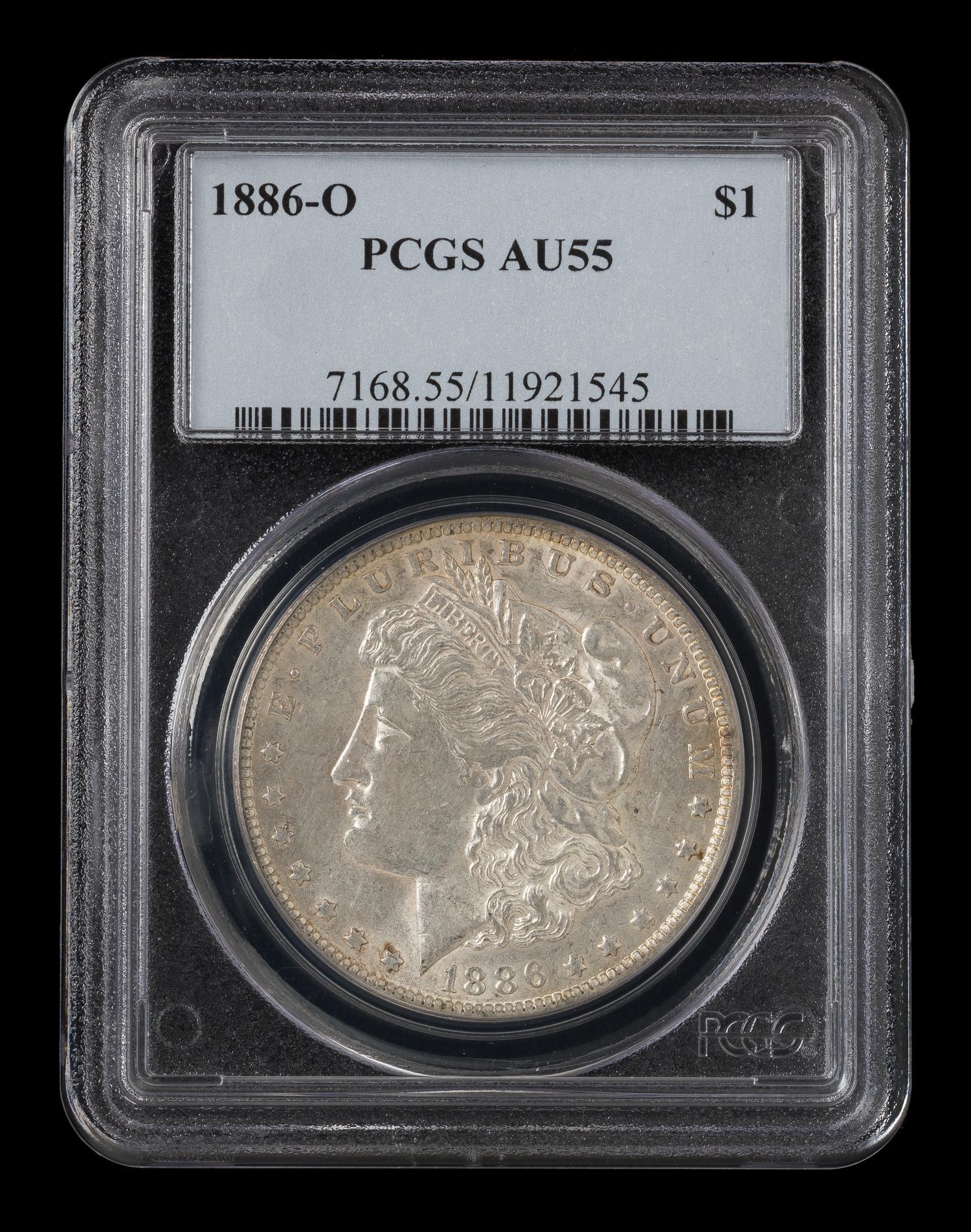 A United States 1886-O Morgan Silver Dollar Coin