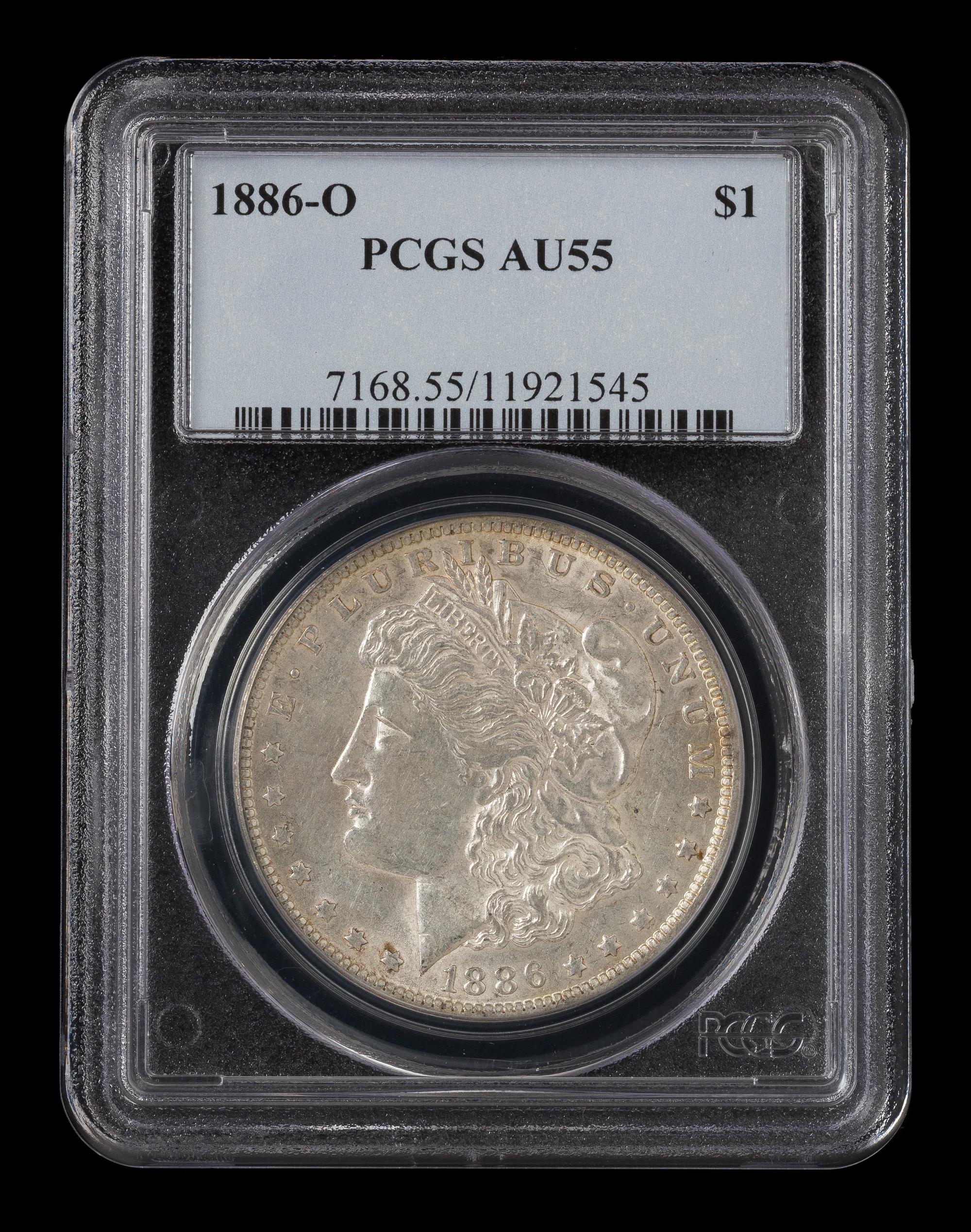 A United States 1886-O Morgan Silver Dollar Coin