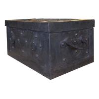 An Iron Lockbox 19.5" W x 12" D x 10" H — Italy
