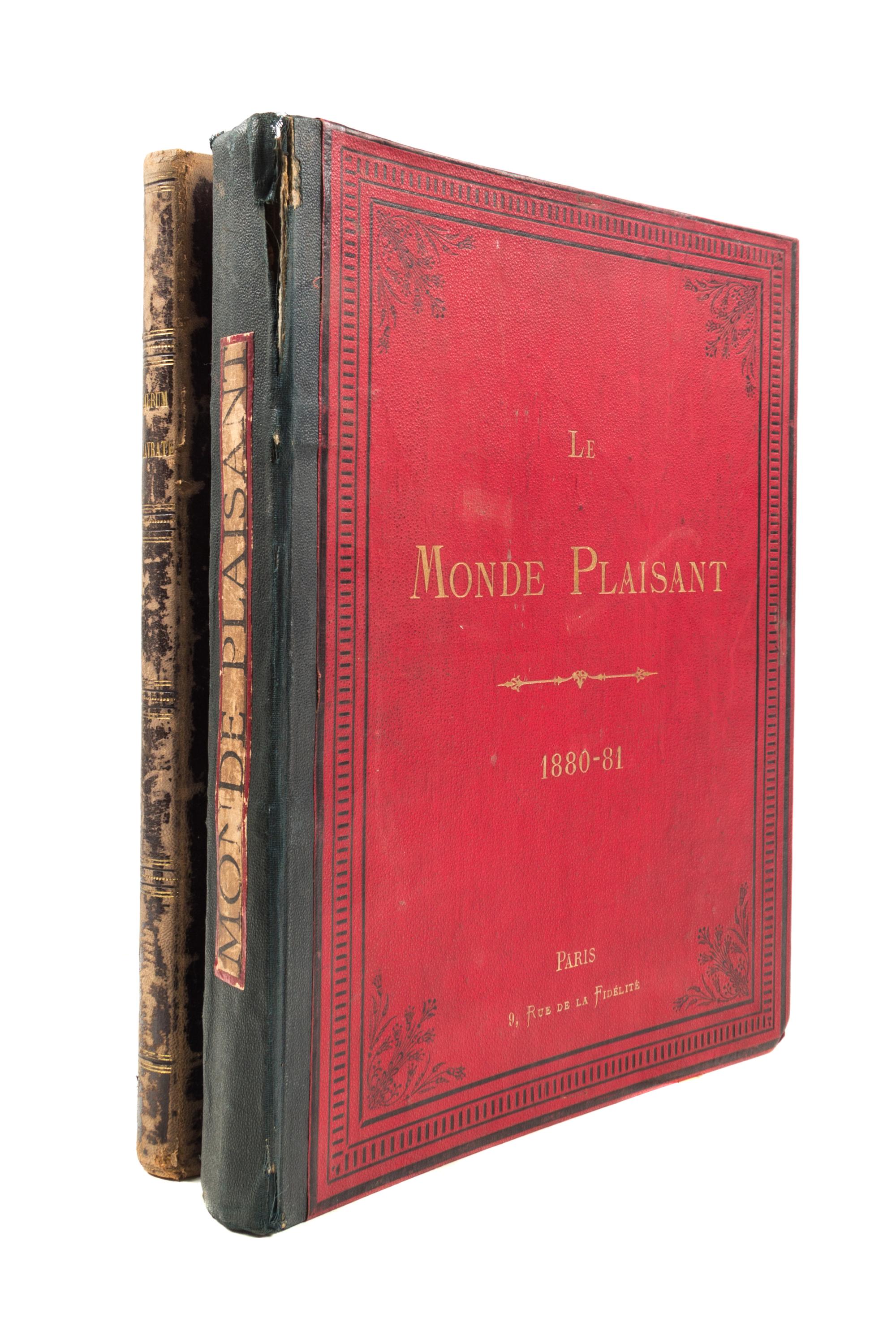 (CARICATURE) LAVRATE, EDMUND. Le Monde Plaisant, Paris, 1880, with Album Lavrate, n.d.