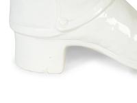 An Italian White-Glazed Earthenware Boot