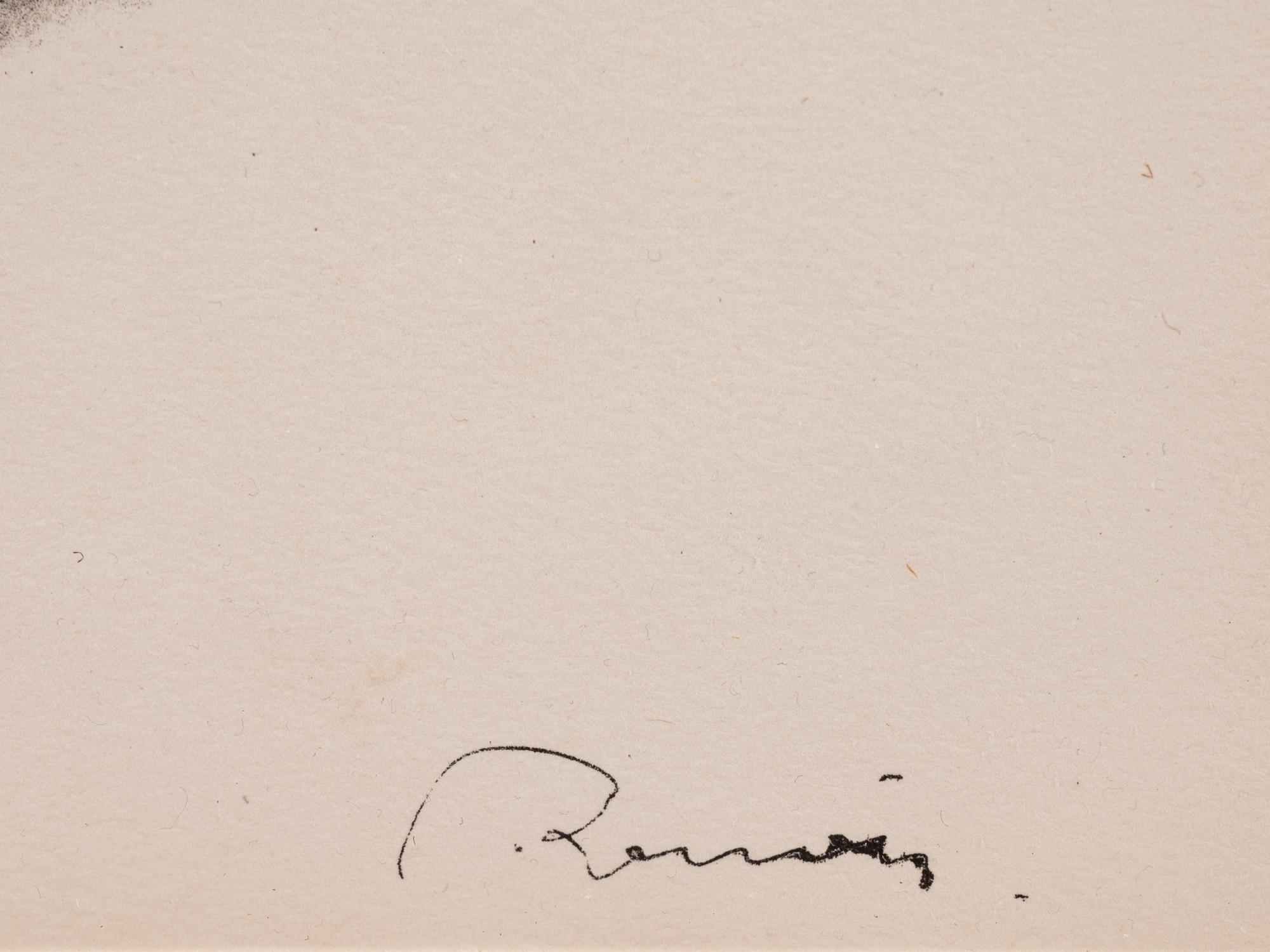 Claude Renoir, La Tête Baisée (from L'Album des Douze Lithographies Originales de Pierre-Auguste Renoir)