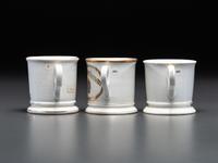 Three GAR Veteran's Porcelain Shaving Mugs