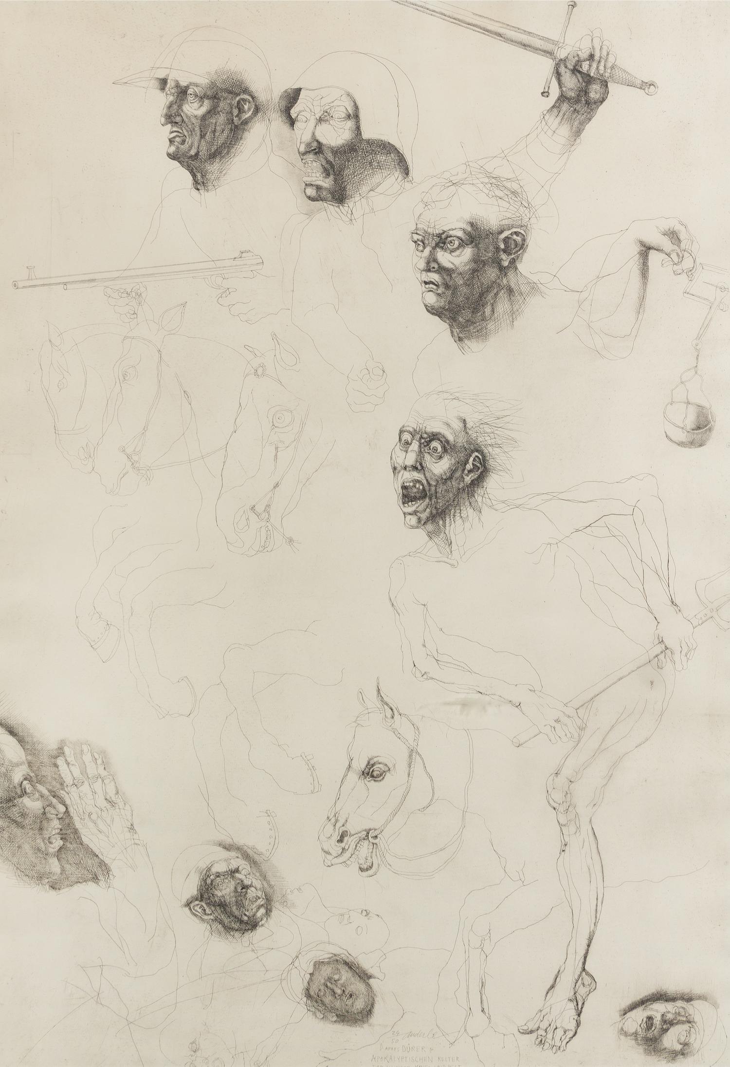 Jiri Anderle, (Czech, b. 1936), Eleven Figure Studies