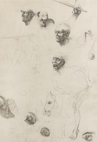 Jiri Anderle, (Czech, b. 1936), Eleven Figure Studies