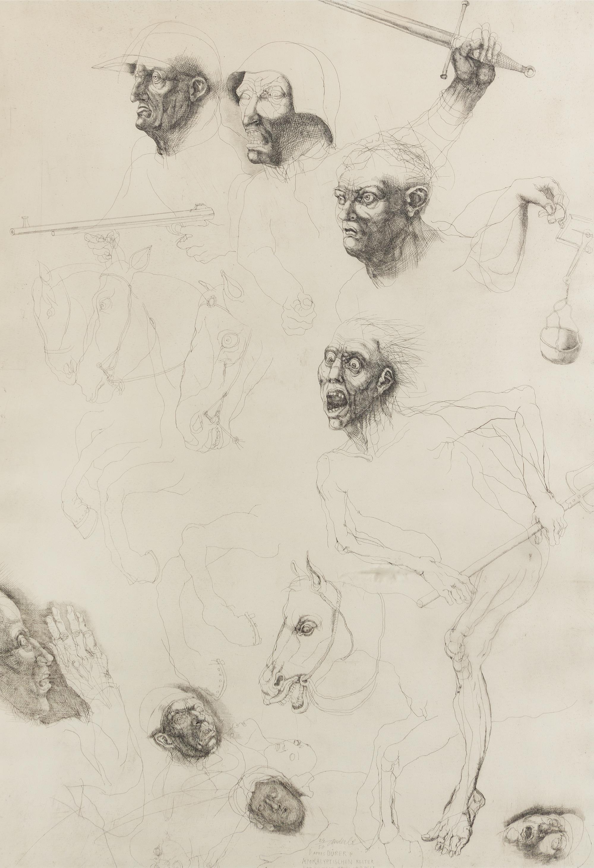 Jiri Anderle, (Czech, b. 1936), Eleven Figure Studies