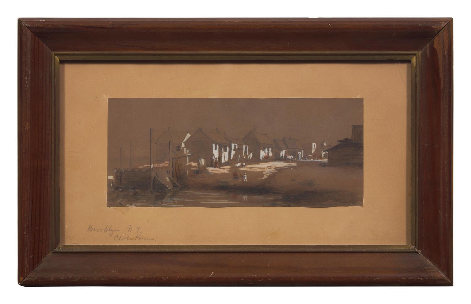 Charles Parsons (1821-1910), A Street View in Brooklyn, New York