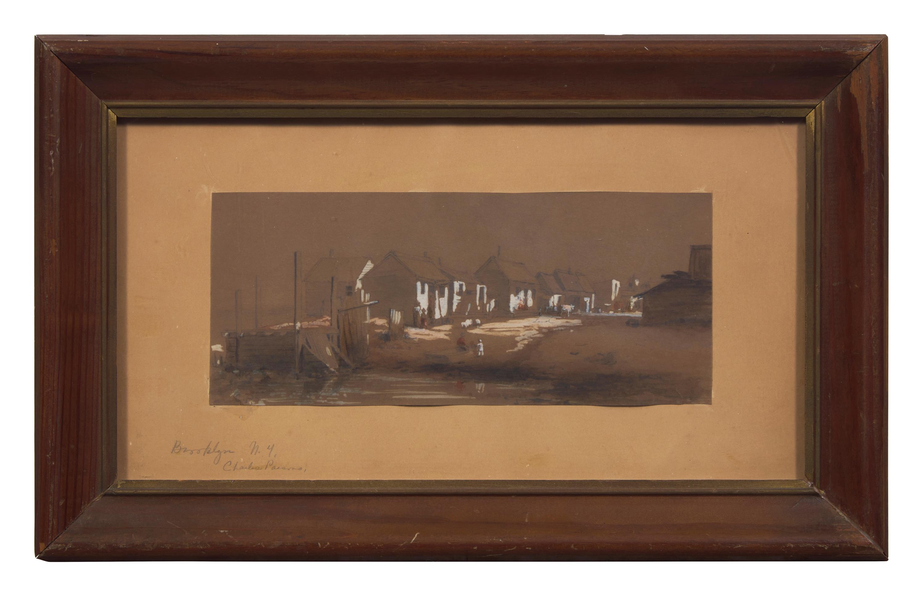 Charles Parsons (1821-1910), A Street View in Brooklyn, New York