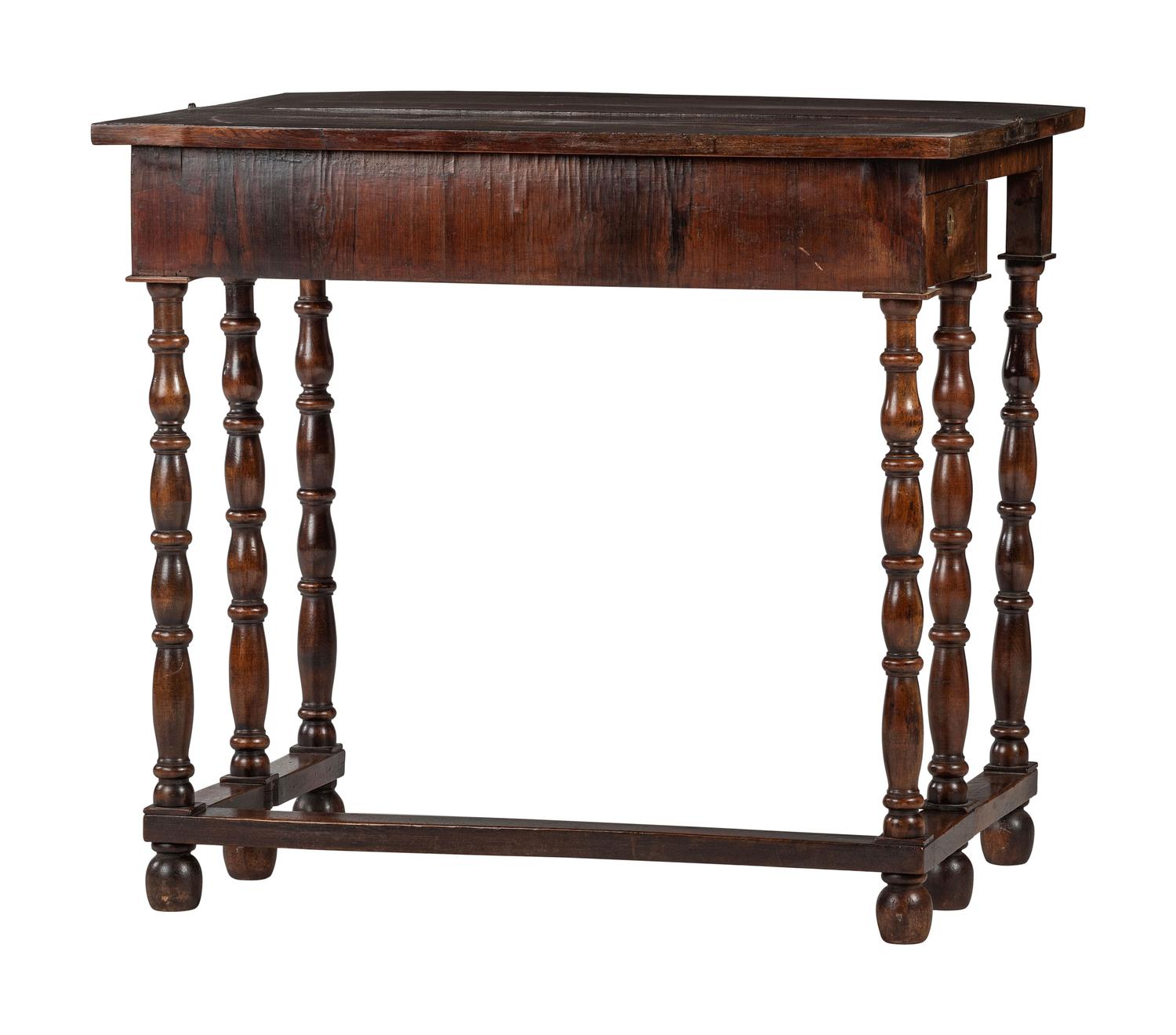 A William and Mary Style Walnut Flip-Top Gateleg Table