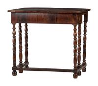A William and Mary Style Walnut Flip-Top Gateleg Table