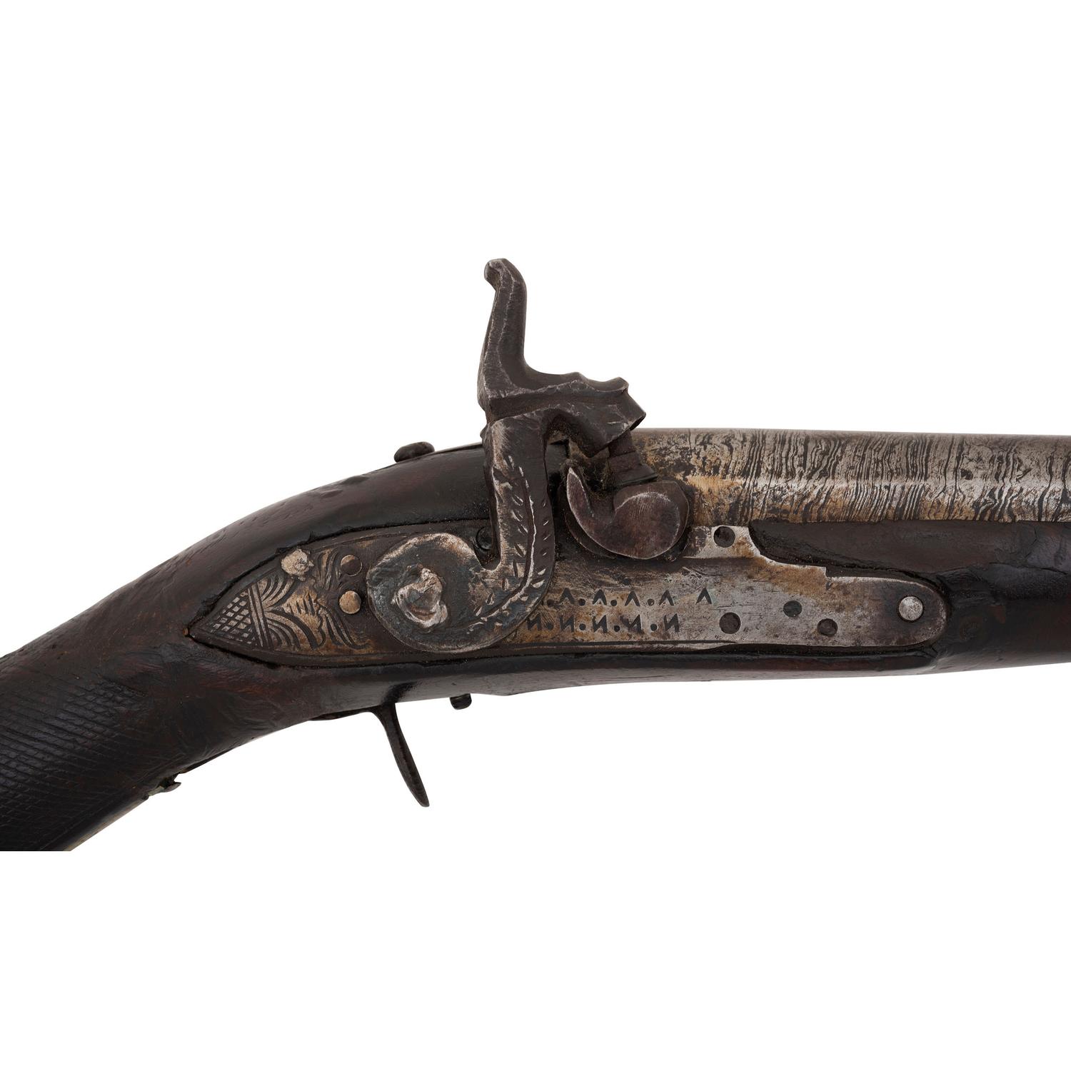 Ottoman Knee Pistol Converted to Percussion