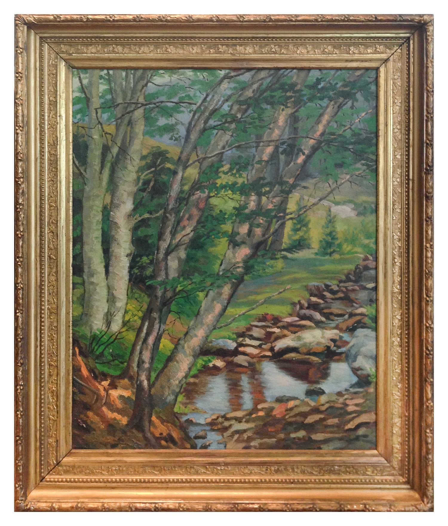 Artist Unknown, (American, 20th Century), Wooded Landscape with Stream