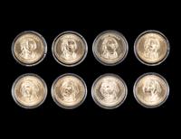 [ERROR] A Group of Four Presidential $1 Rim Error Coins