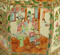 Two Chinese Rose Medallion Porcelain Garden Seats