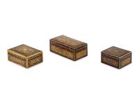Three Boulle Marquetry Table Caskets