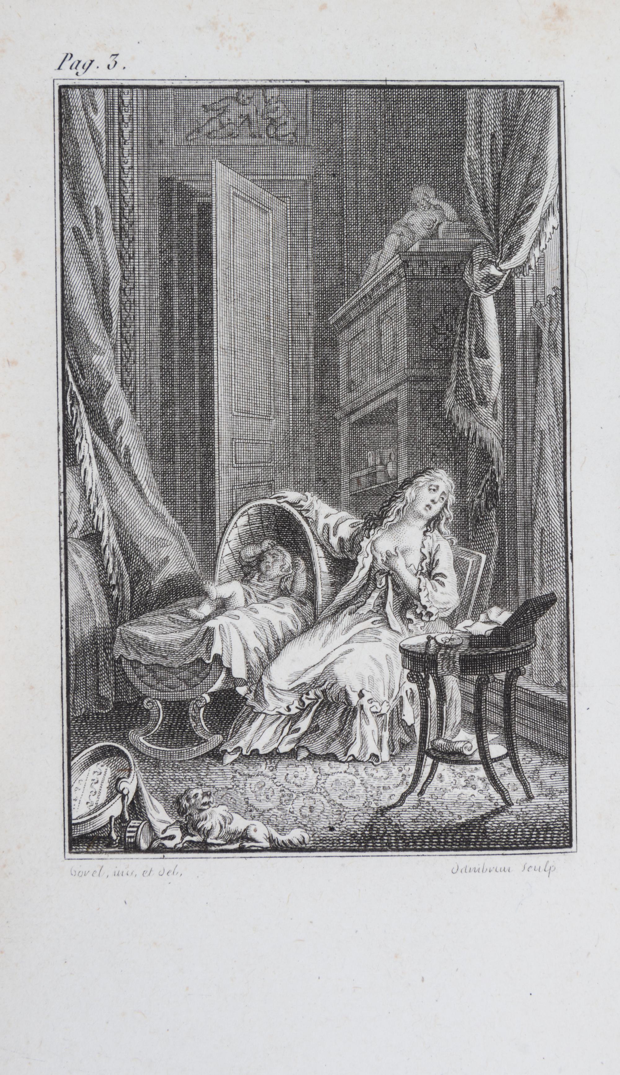 BERQUIN, ARNAUD. Romances, par M. Berquin. Paris, 1788. With 10 fine plates of Borel.