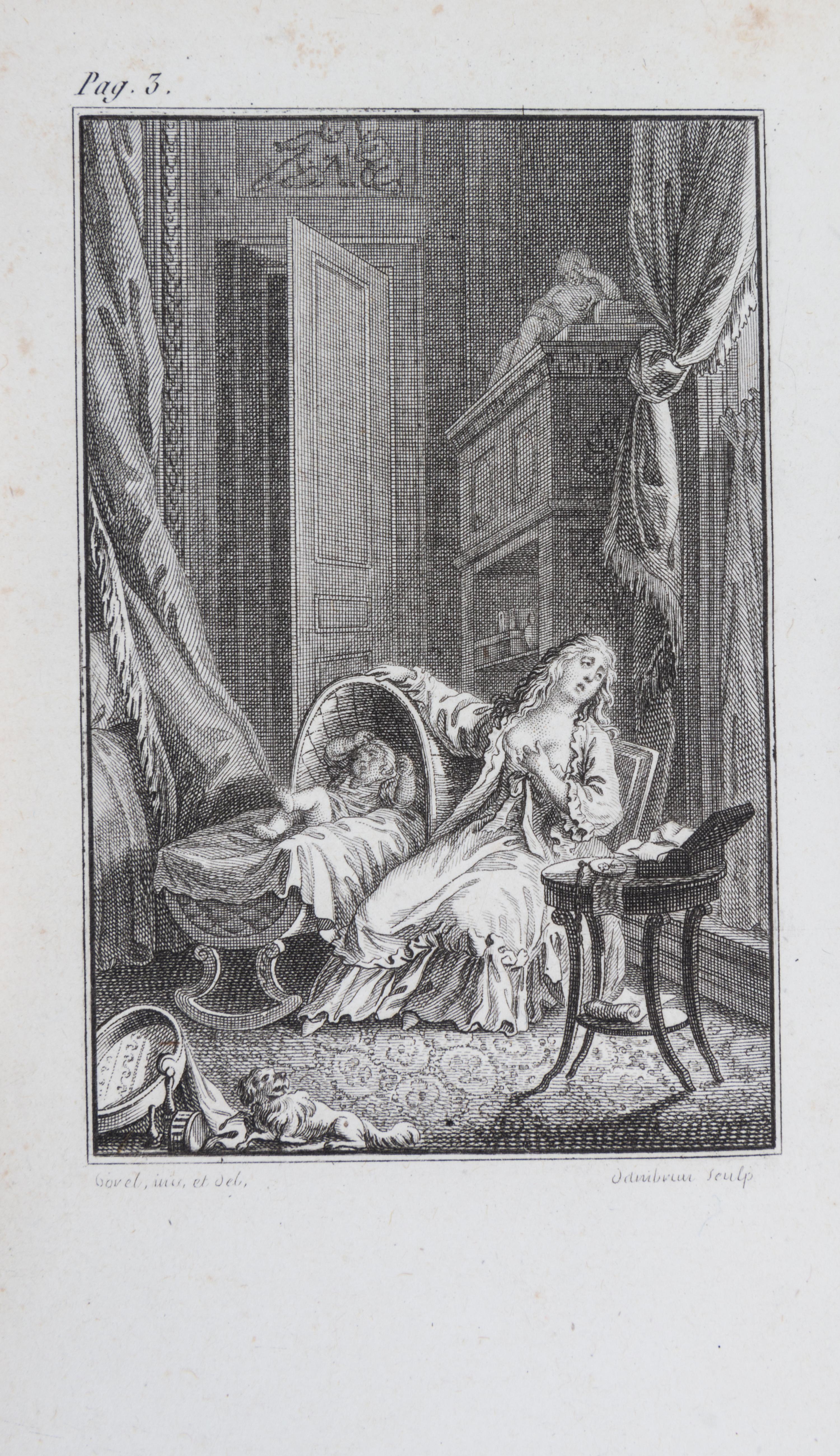 BERQUIN, ARNAUD. Romances, par M. Berquin. Paris, 1788. With 10 fine plates of Borel.