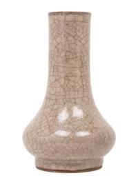 Two Chinese Monochrome Glazed Porcelain Vases