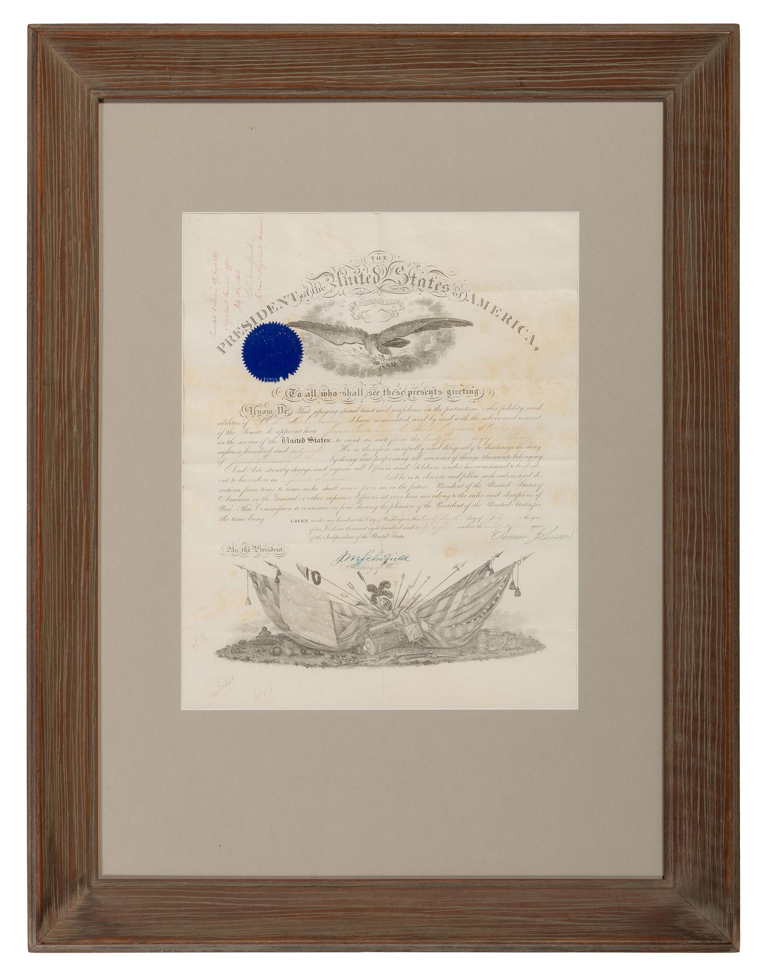 [WESTERN AMERICANA] -- [NATIVE AMERICANS]. SMEAD, Alexander Dallas Bache (1848-1931). Archive from veteran of the Indian and Spanish-American Wars, including an 1874 letter describing the current state of Indian affairs on the Plains.