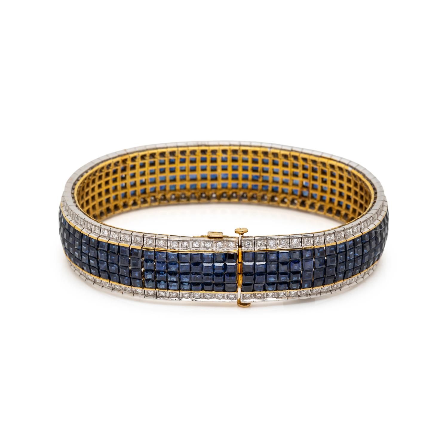 SAPPHIRE AND DIAMOND BRACELET