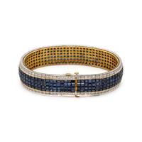 SAPPHIRE AND DIAMOND BRACELET