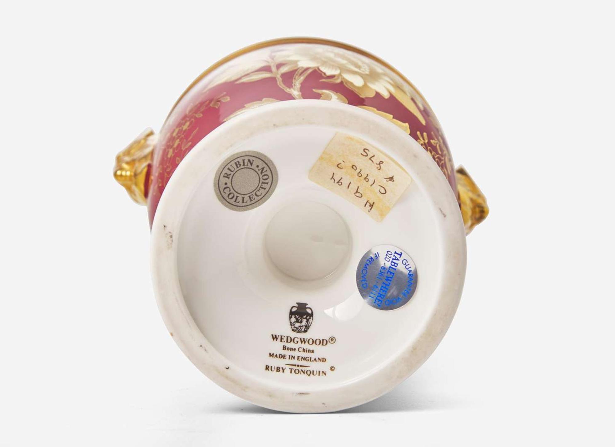 A Wedgwood Ruby Tonquin Vase and Cover, UK, 1990s