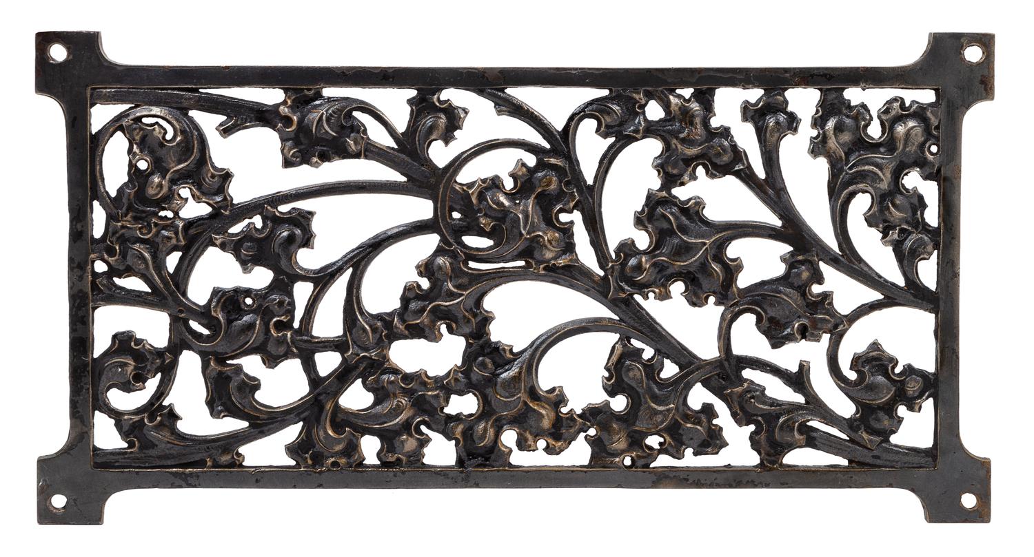 A D.H. Burnham & Co. Fisher Building Cast Iron Elevator Door Panel 22 x 11 1/2 inches. — CIRCA 1896