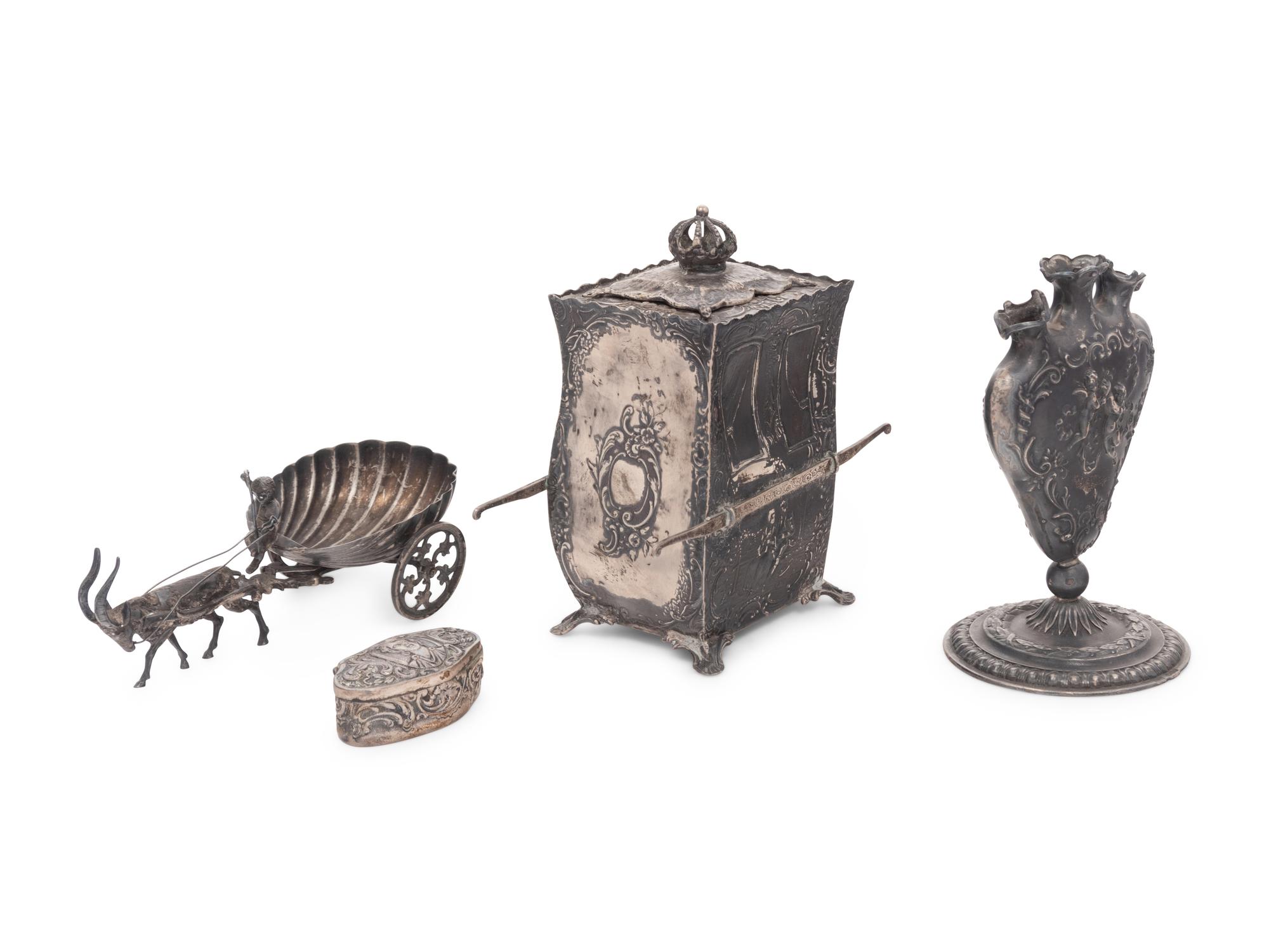 Four Dutch Silver Table Articles