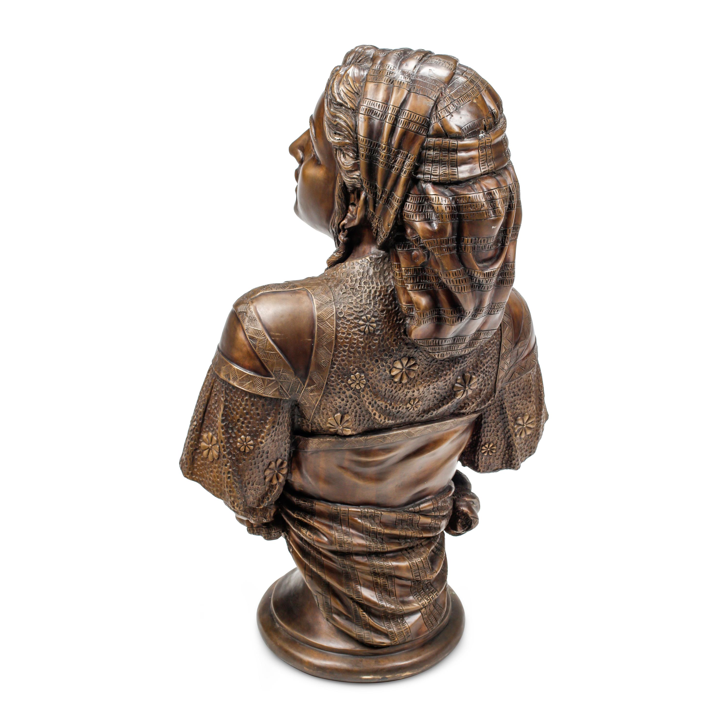 A Patinated Bronze Bust of Rebecca