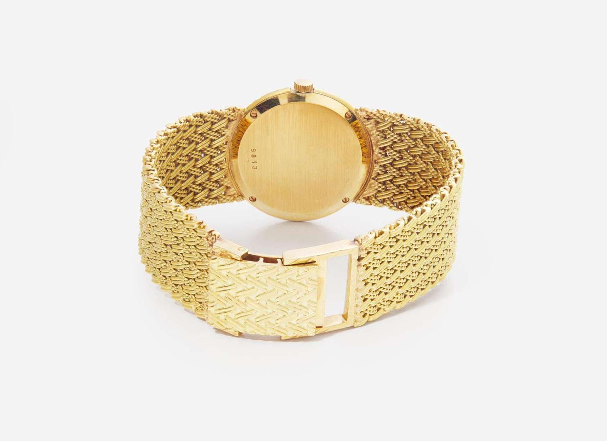 A Ladies 18K Yellow Gold Bueche Girod Watch