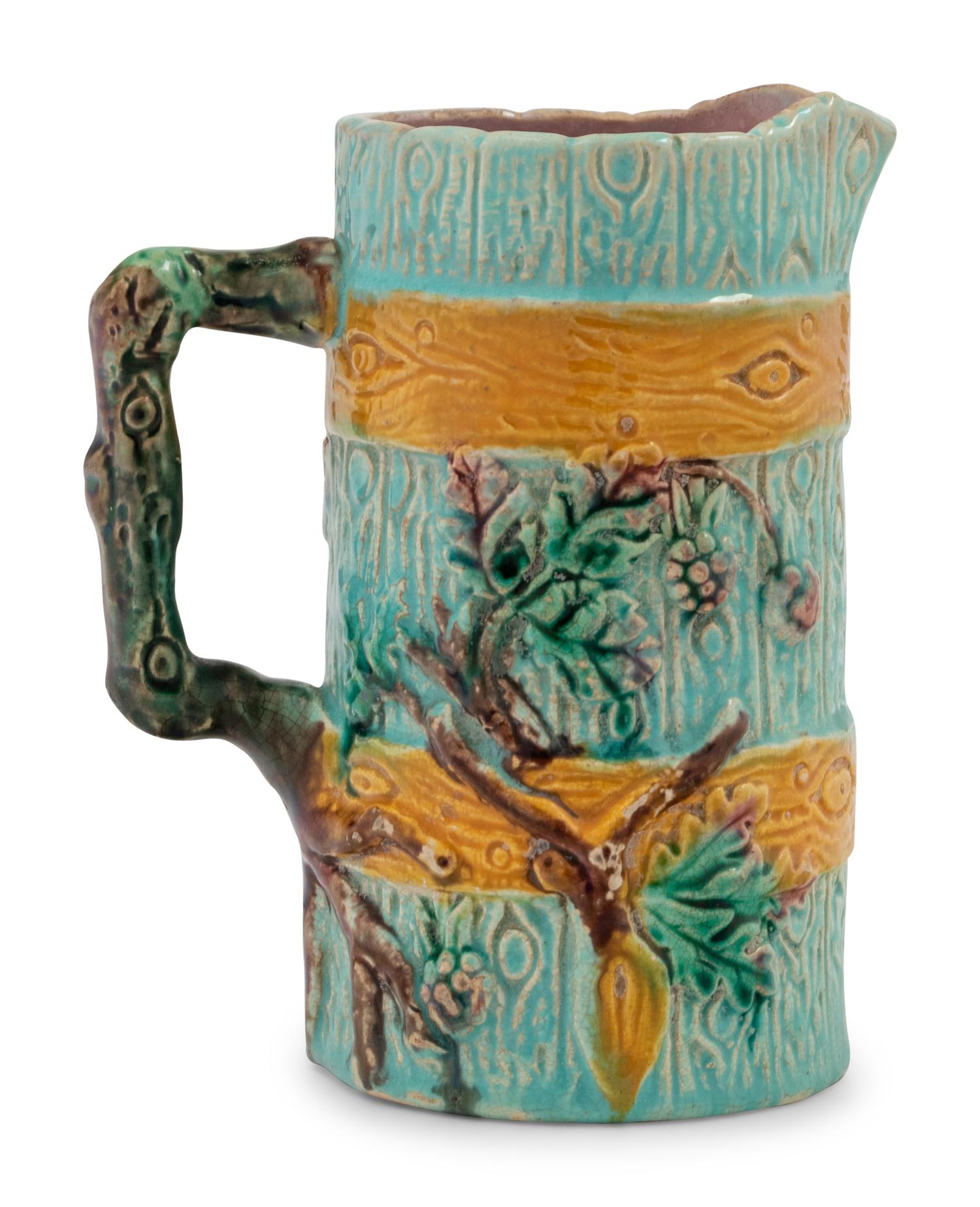 An English or American Majolica Pitcher