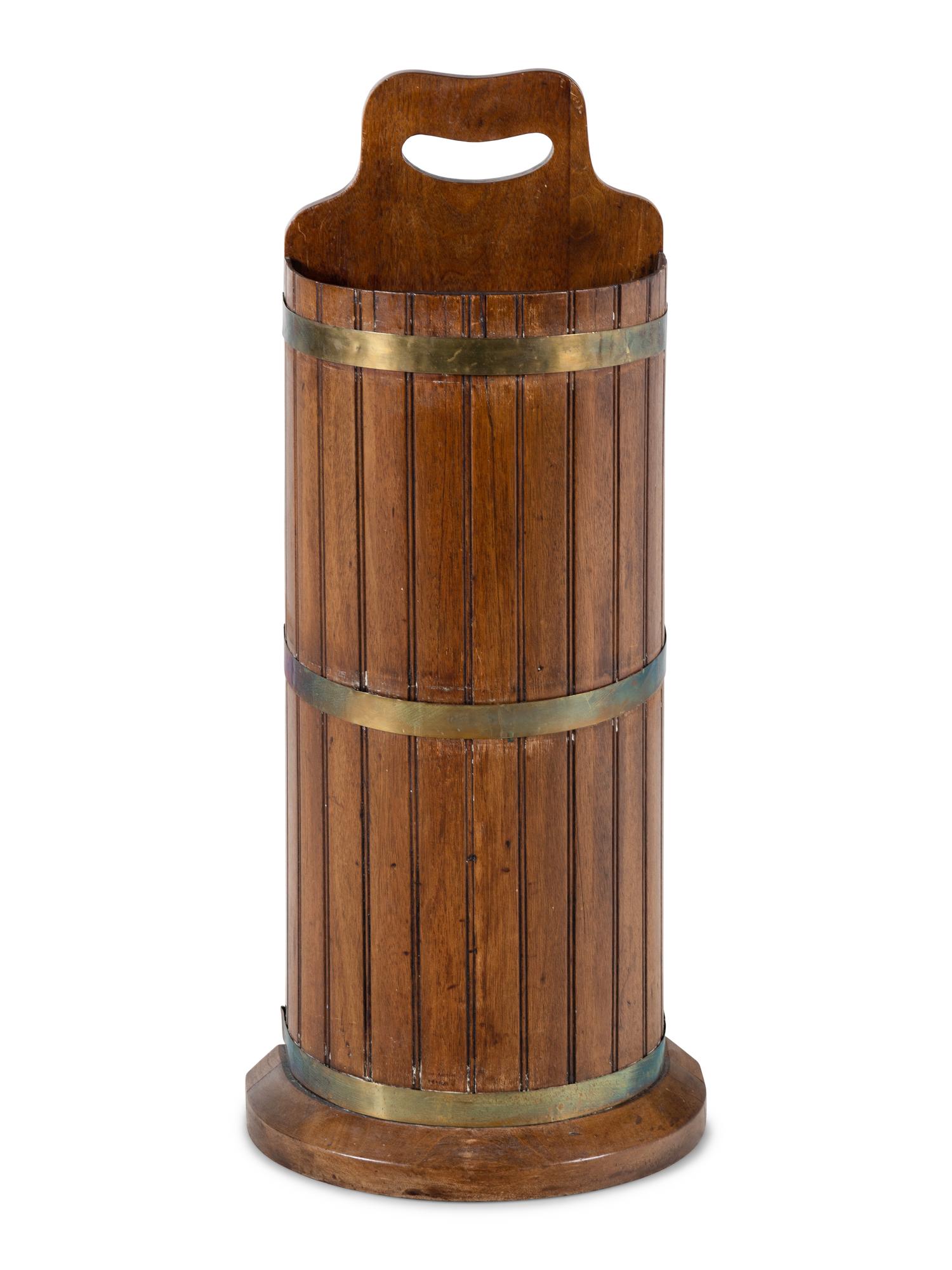 An English Brass-Bound Stick Stand