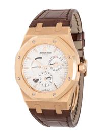 AUDEMARS PIGUET, REF. 26120OR.OO.D088CR.01 18K YELLOW GOLD 'ROYAL OAK' TWO TIMEZONE WATCH, BOX & PAPERS