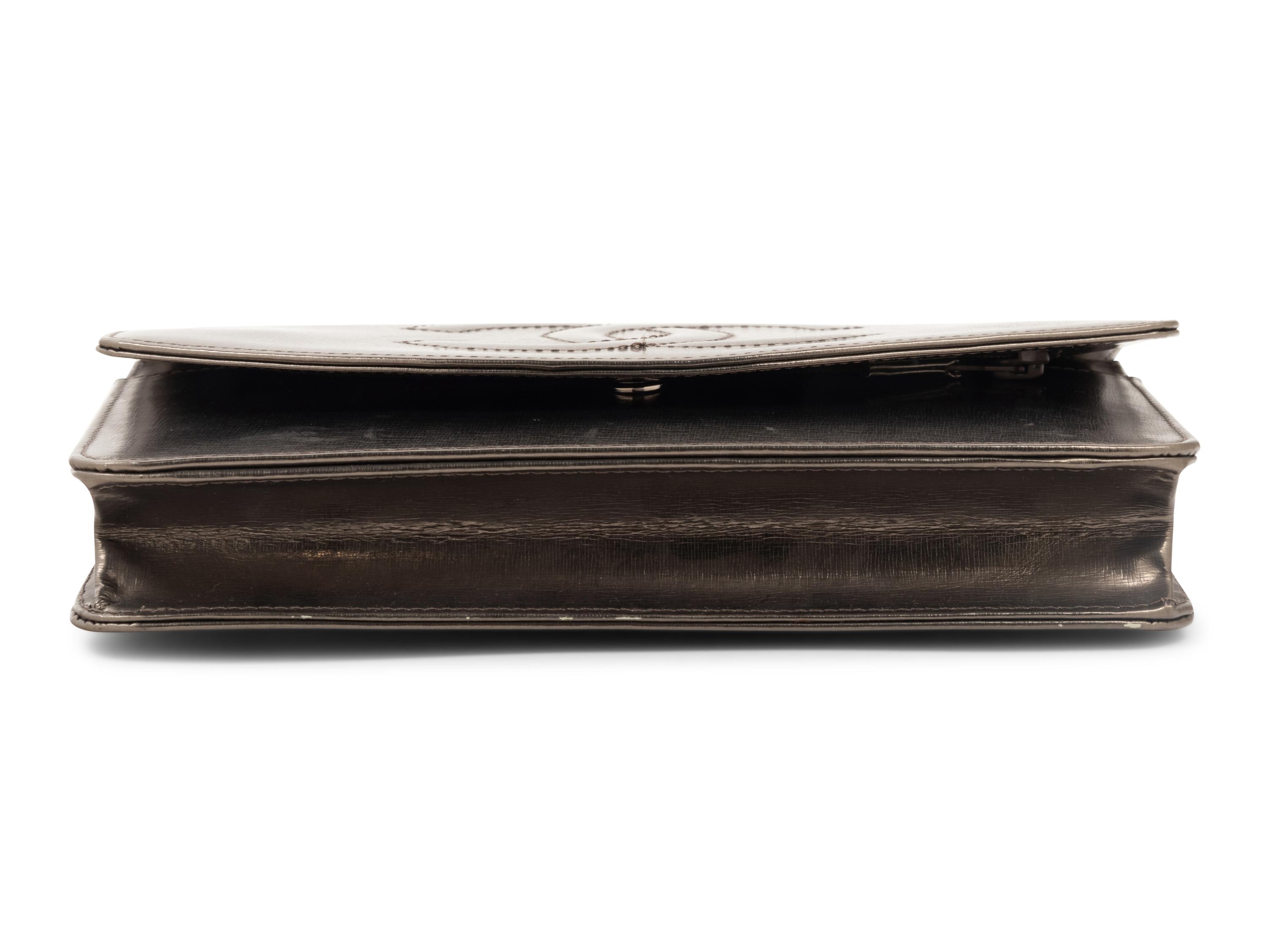 Chanel Metallic Leather Wallet Bag, 2008-2009