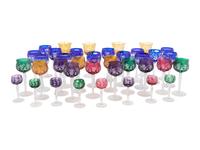 A Collection of Cut-to-Clear Glass Stemware