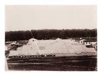 [CIVIL WAR]. Photographer unknown. Tent Wards, Harewood Hospital near Washington, D.C. 1862-1865.