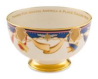 A Lenox Porcelain Millennium Pattern Presentation Bowl from the Clinton Administration
