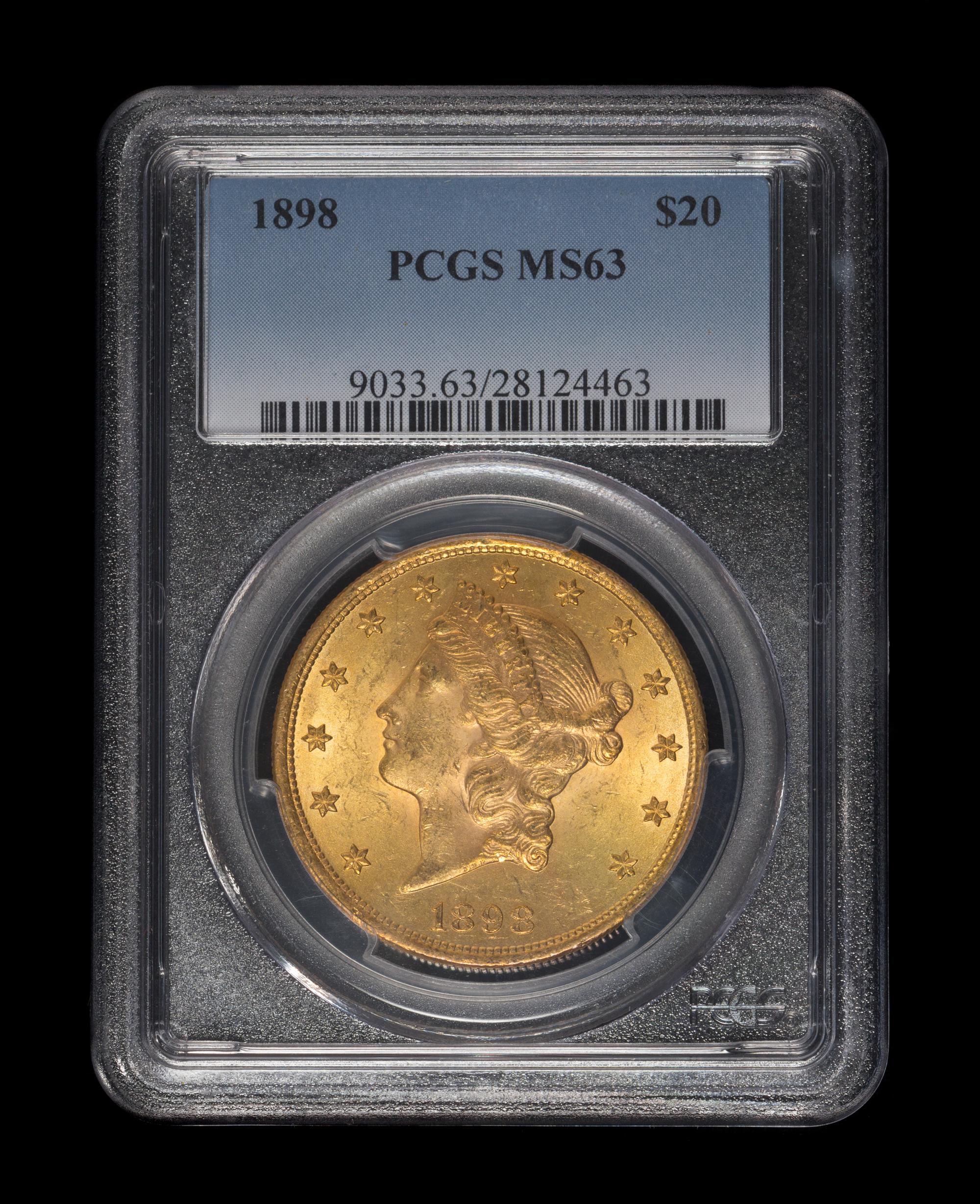 A United States 1898 Liberty Head $20 Gold Coin